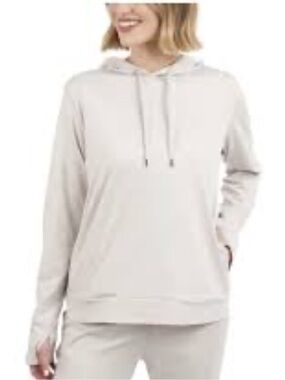 Kirkland Signature Women's Lightweight Pullover Hoodie - Light Gray